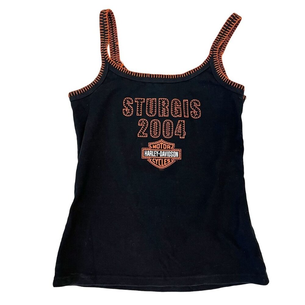 Vintage Harley-Davidson Sturgis 2004 Tank Top Y2K Contrast Stitching Women's XL‎